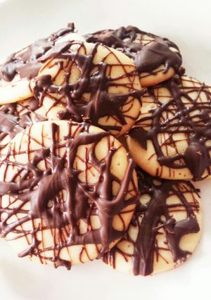 簡単しっとりクッキーのチョコレートがけ♡-レシピのメイン写真