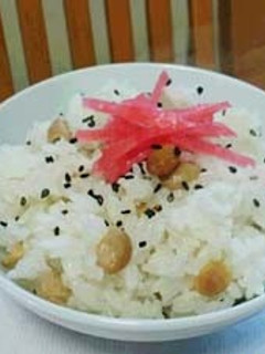 節分福豆・煎り豆を使って豆ごはん-レシピのメイン写真