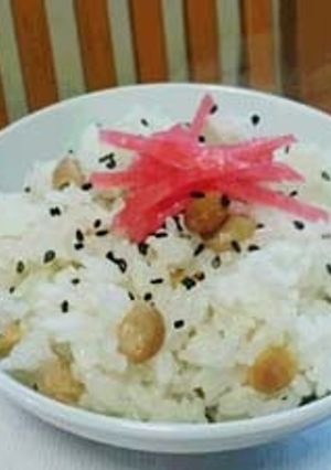 節分福豆・煎り豆を使って豆ごはん-レシピのメイン写真