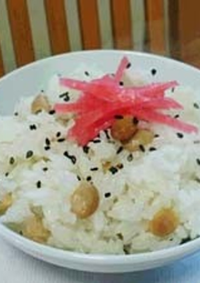 節分福豆・煎り豆を使って豆ごはん-レシピのメイン写真