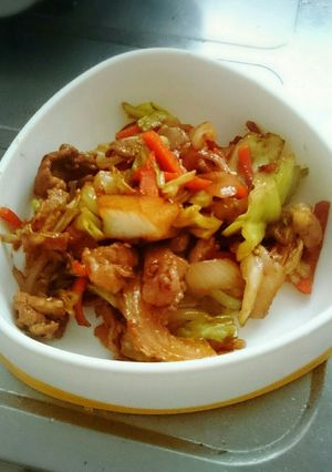 味噌好きの娘に贈る~味噌野菜炒め~-レシピのメイン写真