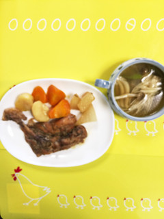骨付きもも肉煮&野菜&スープ♡圧力鍋簡単-レシピのメイン写真