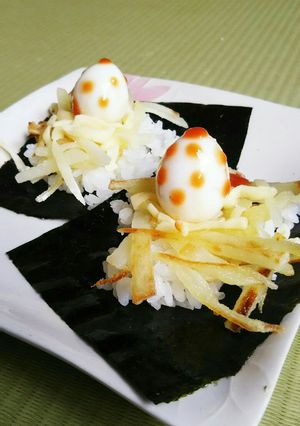 手まきごはんで！恐竜の巣卵♪-レシピのメイン写真