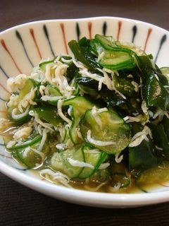 しらす・わかめ・きゅうりの酢の物-レシピのメイン写真
