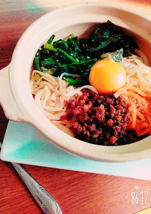 土鍋でおこげ♡簡単本格♪石焼きビビンパ-レシピのメイン写真