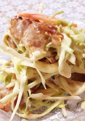 照り焼きチキンのキャベツ和え 簡単旨い-レシピのメイン写真