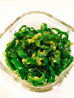 ウチの常備菜 ③ピーマンの生姜と味噌炒め-レシピのメイン写真