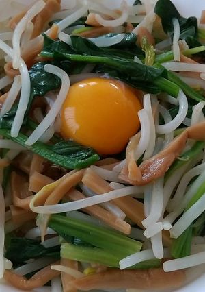 メンマで三色おひたし-レシピのメイン写真