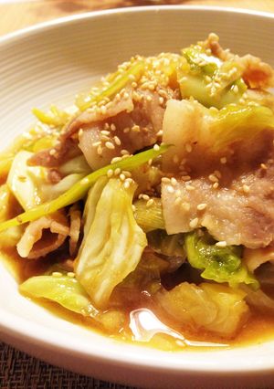 味噌と焼肉のたれで簡単！和風ホイコーロー-レシピのメイン写真