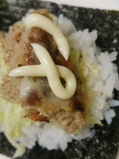 簡単★マヨハンバーグの手巻きご飯-レシピのメイン写真