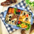 そぼろで簡単チップとデール♡キャラ弁
