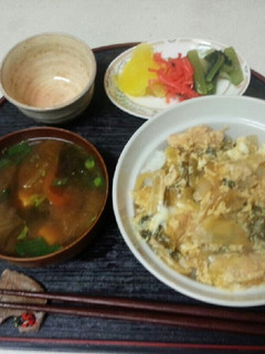 血管プラークダイエット食638(親子丼)-レシピのメイン写真