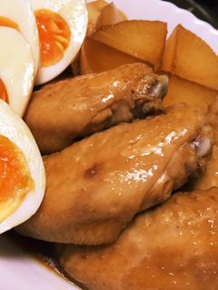 鳥手羽の黒酢さっぱり煮-レシピのメイン写真
