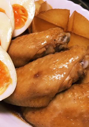 鳥手羽の黒酢さっぱり煮-レシピのメイン写真