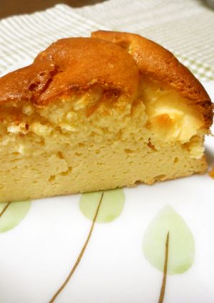 たった3つの材料!スフレチーズケーキ-レシピのメイン写真