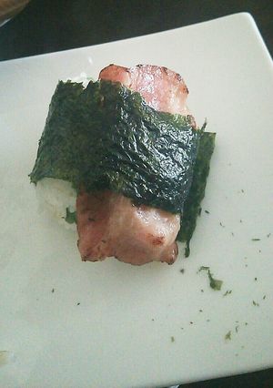 簡単・ベーコン巻きおにぎり-レシピのメイン写真