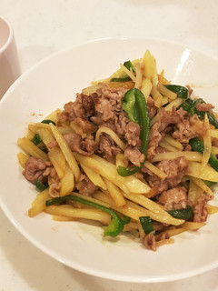 簡単♡味付け豚肉じゃがピーマン炒め-レシピのメイン写真