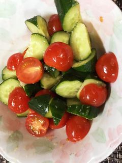 キュウリとプチトマトのナムル-レシピのメイン写真