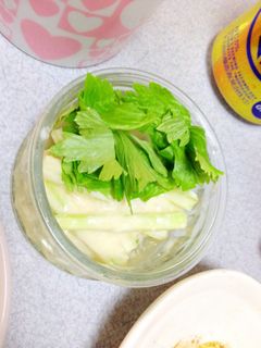 セロリの味噌ヨーグルト和え♡-レシピのメイン写真
