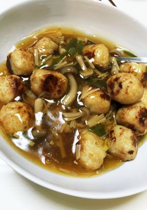 肉団子の和風キノコあんかけ 簡単-レシピのメイン写真