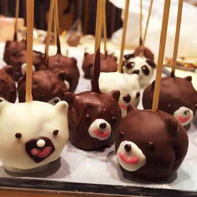 苺チョコ☆ロリポップくま 黄色かっ