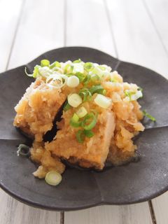 お箸で食べる 厚揚げと大根のおろし煮-レシピのメイン写真