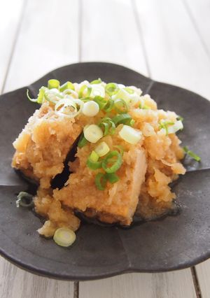 お箸で食べる　厚揚げと大根のおろし煮-レシピのメイン写真