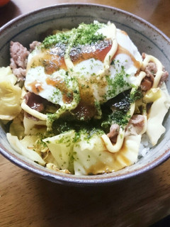 肉玉ライス(お好み丼なんて言うな)-レシピのメイン写真