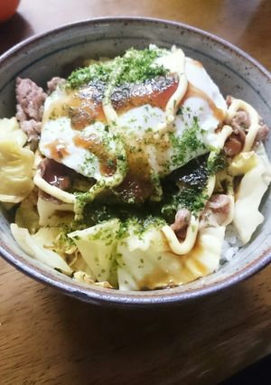 肉玉ライス(お好み丼なんて言うな)-レシピのメイン写真