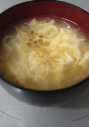 とりハムゆで汁で卵スープ-レシピのメイン写真