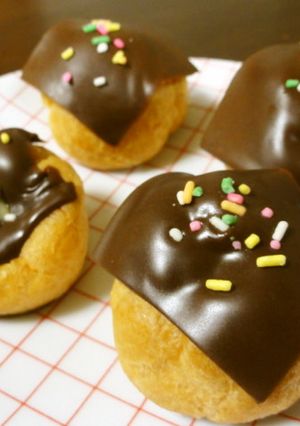３０秒。チョコシュークリーム♪-レシピのメイン写真