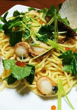 ほたてのあっさりクリームパスタ-レシピのメイン写真