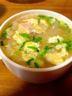 リメイク白菜とベーコンのかき玉和風スープ-レシピのメイン写真