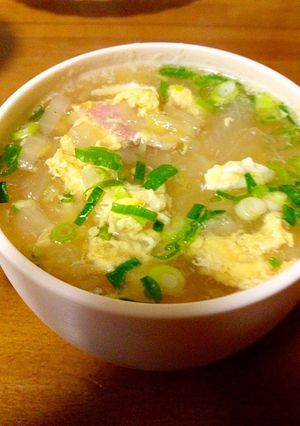 リメイク白菜とベーコンのかき玉和風スープ-レシピのメイン写真