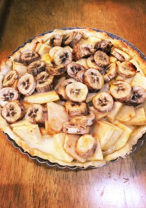 忙しい朝でも焼ける☆バナナ&りんごパイ-レシピのメイン写真