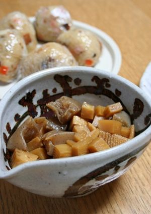 たけのことこんにゃくの煮物-レシピのメイン写真