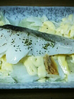 レンジで簡単タラみそマヨネーズ白菜蒸し-レシピのメイン写真