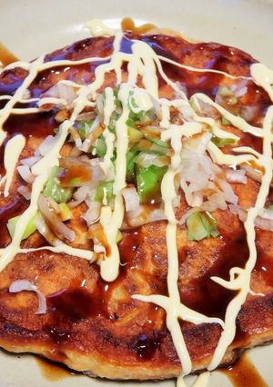 クルクル納豆のフワフワお好み焼き♬-レシピのメイン写真