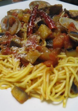 夏野菜と魚介のパスタ-レシピのメイン写真