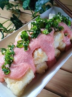 カリふわっ揚げ焼き豆腐明太マヨソース❤-レシピのメイン写真
