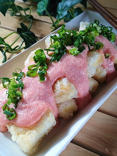 カリふわっ揚げ焼き豆腐明太マヨソース❤-レシピのメイン写真