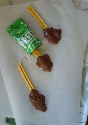 サラダプリッツde甘じょっぱいチョコ棒♪-レシピのメイン写真