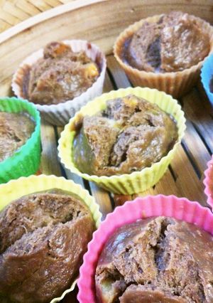 子供も作れる!チョコバナナ蒸しパン-レシピのメイン写真