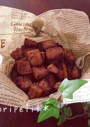 パンみみde簡単♡しみチョコラスク♡-レシピのメイン写真
