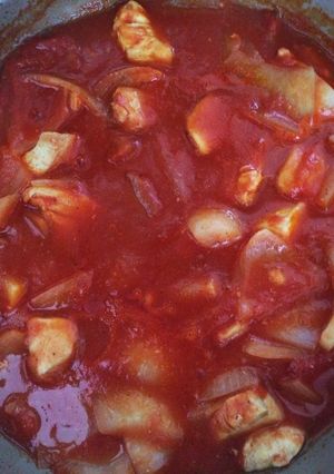 鶏肉のトマトソース煮込み-レシピのメイン写真