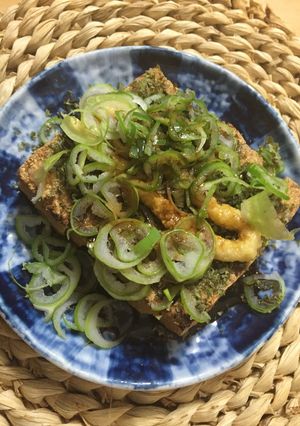 厚揚げ焼青海苔かけ-レシピのメイン写真