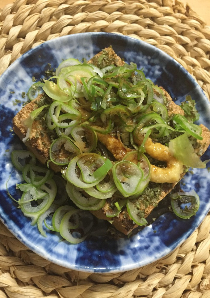厚揚げ焼青海苔かけ-レシピのメイン写真