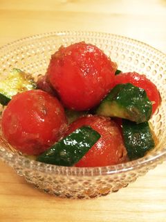 簡単!美味しい きゅうりとトマトのサラダ-レシピのメイン写真