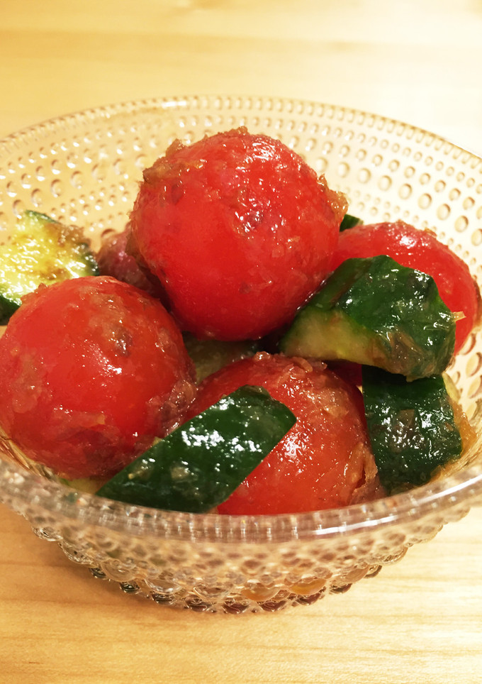 簡単！美味しい きゅうりとトマトのサラダ-レシピのメイン写真