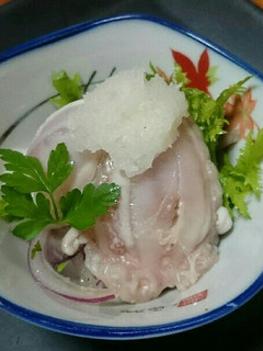 ホウボウの浮き袋☆おろしポン酢あえ-レシピのメイン写真